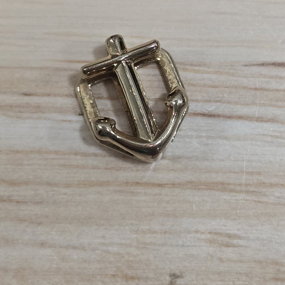 Gold Tone Anchor Slide Charm for Keep Collective Jewelry